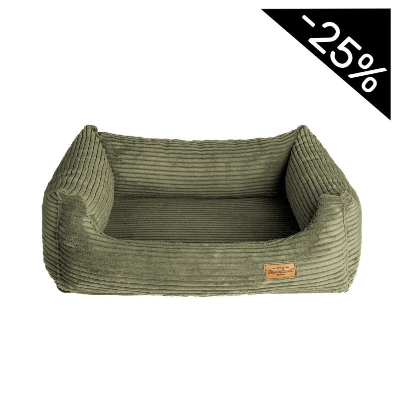 Kanapa Lines oliwka rozmiar M: 80 x 65 x 18 cm