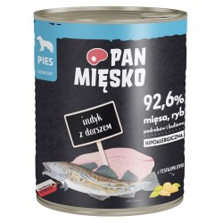 PAN MIĘSKO Indyk z dorszem 800g 800g