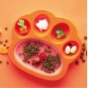 PET DREAM HOUSE Paw 2in1 (miska spowalniająca) Orange Easy 20 x 18 x 3 cm - pomarańczowy