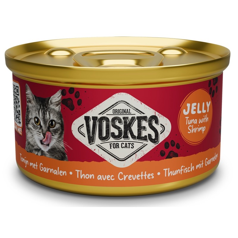 VOSKES Tuńczyk z Krewetką w galaretce 85g