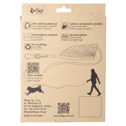 DINGO Smycz Treningowa z rączką Flex Honey - żółta 5 m