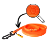 DINGO Smycz Treningowa z rączką Flex Honey - pomarańczowa 3 m