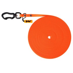 DINGO Smycz Treningowa bez rączki Flex Honey 1 cm x 10 m - pomarańczowa