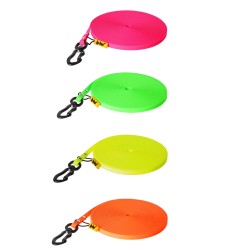 DINGO Smycz Treningowa bez rączki Flex Honey 1 cm x 10 m - pomarańczowa