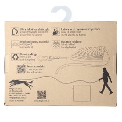 DINGO Smycz Treningowa bez rączki Flex Honey 1 cm x 10 m - pomarańczowa