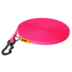 DINGO Smycz Treningowa bez rączki Flex Honey 1 cm x 10 m - różowa