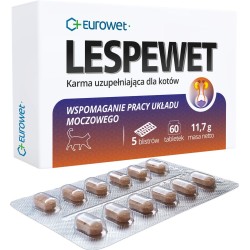EUROWET Lespewet Kot - drogi moczowe, nerki 60 tab.