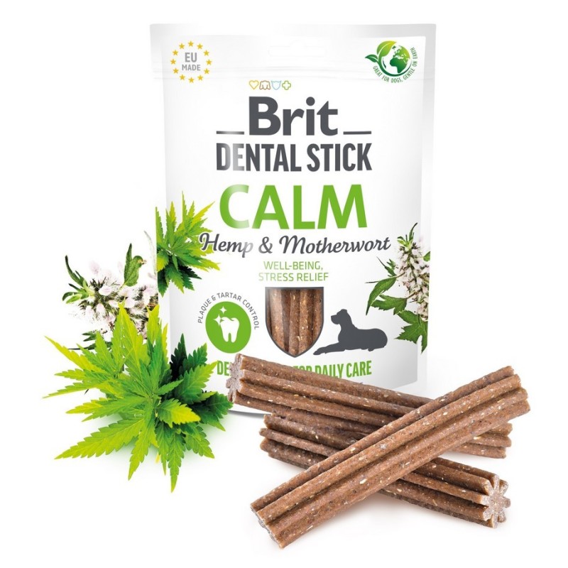 BRIT Dental Stick Calm with Hemp and Motherwort 251g / 7 szt.