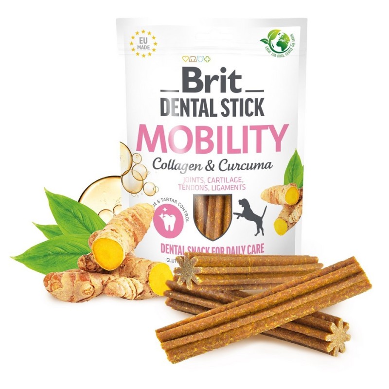 BRIT Dental Stick Mobility with Curcuma and Collagen 251g / 7 szt.