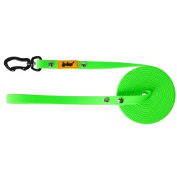 DINGO Smycz Treningowa z rączką Flex  - zielona 1,6 cm x 5 m