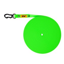 DINGO Smycz Treningowa bez rączki Flex - zielona 1,6 cm x 20 m