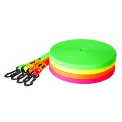 DINGO Smycz Treningowa bez rączki Flex - różowa 2 cm x 20 m