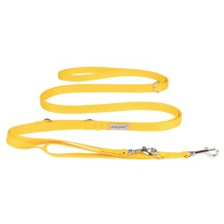 AMIPLAY Smycz regulowana 8 in 1 Samba - Żółty XL