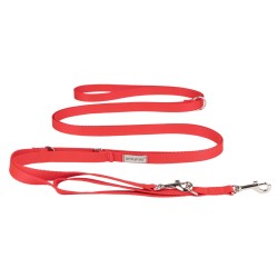 AMIPLAY Smycz regulowana 8 in 1 Samba - Czerwony S