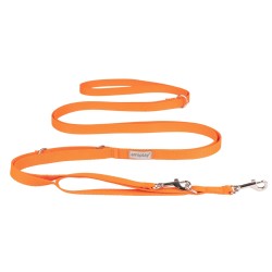 AMIPLAY Smycz regulowana 8 in 1 Samba - Pomarańczowy M