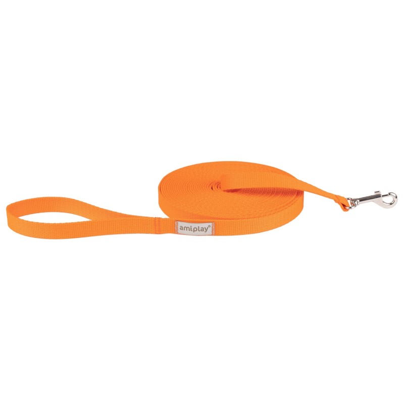 AMIPLAY Smycz treningowa 10 m Samba - Pomarańczowy M
