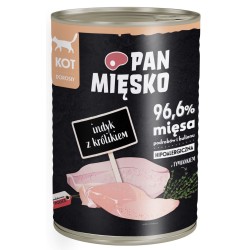 PAN MIĘSKO Indyk z Królikiem dla kota 6x 400g