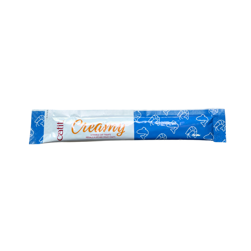 CATIT Creamy przysmak dla kota - łosoś z krewetkami 10g / 1 szt.