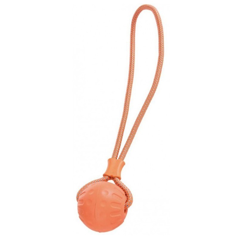 BARRY KING Zabawka pływająca sznur z piłką 8 x 43 cm - pomarańczowy