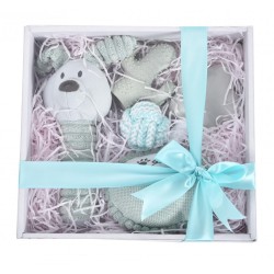 BARRY KING Zestaw prezentowy dla psa 5w1 - szary/niebieski