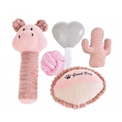 BARRY KING Zestaw prezentowy dla psa 5w1 - różowy