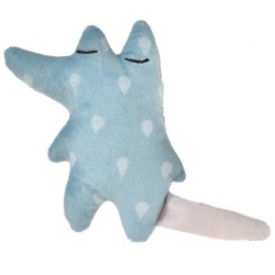 BARRY KING Zabawka pluszowa z dźwiękiem Lis 20 x 14 cm - niebieski