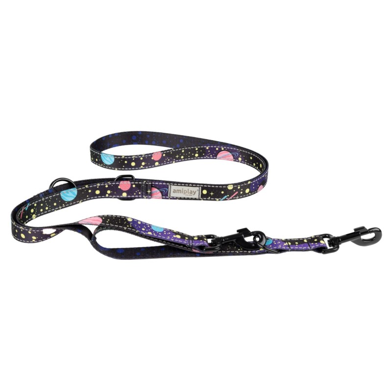 AMIPLAY BeSpace Smycz regulowana 7in1 - Milkyway S