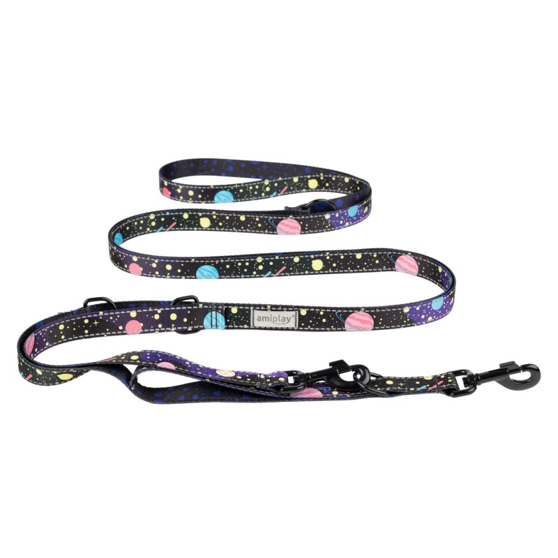 AMIPLAY BeSpace Smycz regulowana 8in1 -  Milkyway S