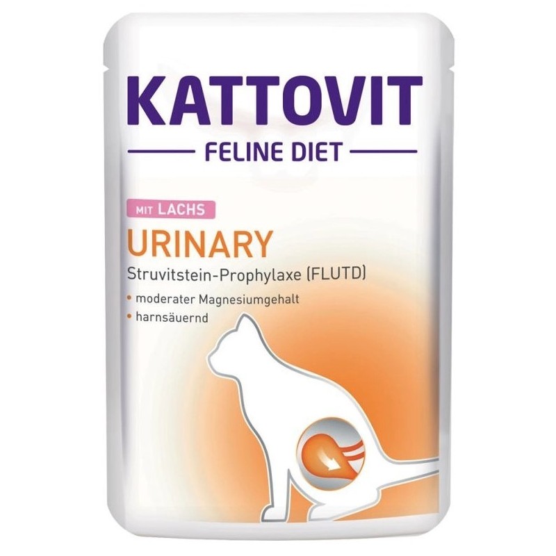 KATTOVIT Feline Diet Urinary Łosoś 85g (saszetka)