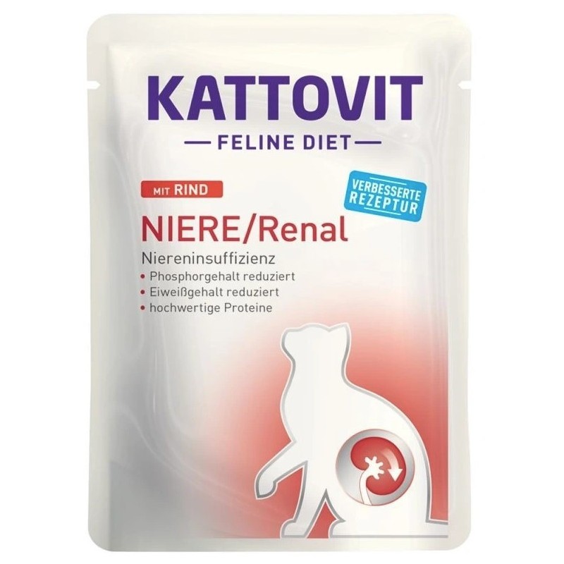 KATTOVIT Feline Diet Renal Wołowina 85g (saszetka)
