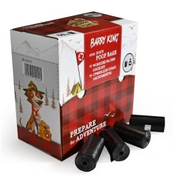 BARRY KING Woreczki na psie odchody 1 rolka - 20 woreczków - czarny