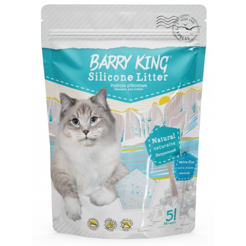 BARRY KING Podłoże silikonowe dla kota - Extra drobne 5l