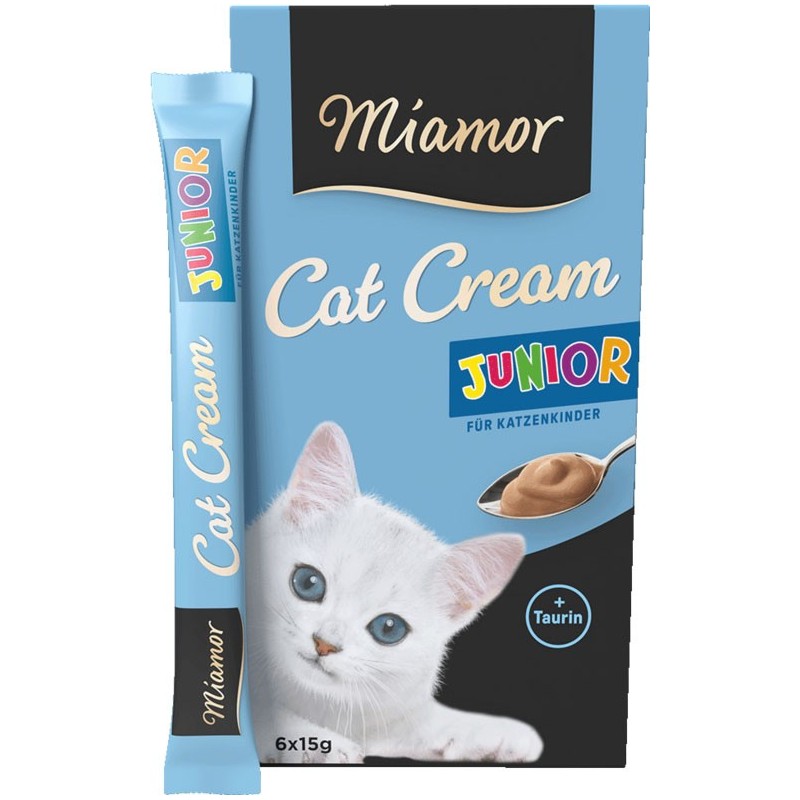 MIAMOR Cat Confect - Junior Cream pasta dla młodych kotów 6x 15g