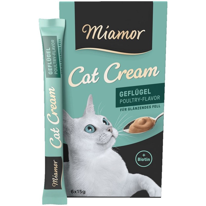 MIAMOR Cat Confect - Geflugel-Cream pasta z drobiem 6x 15g