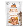 BRIT CARE Cat Fillets Gravy Kitten Savory Salmon 85g (saszetka)