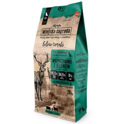 WIEJSKA ZAGRODA dla psa Leśne Smaki - Wieprzowina z jeleniem - rozmiar chrupek: S (mały) 2 kg