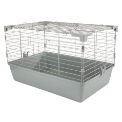 PANAMAPET Klatka dla gryzoni i królika 69 x 44,5 x 43 cm - biało/szara