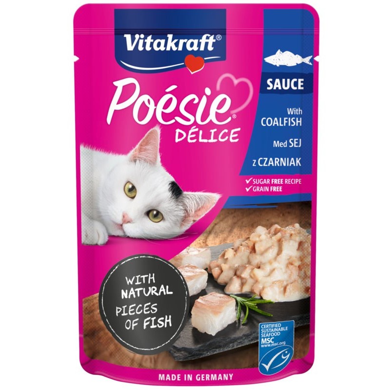 POESIE DELICE SAUCE dla kota - Czarniak w sosie 85g (saszetka)