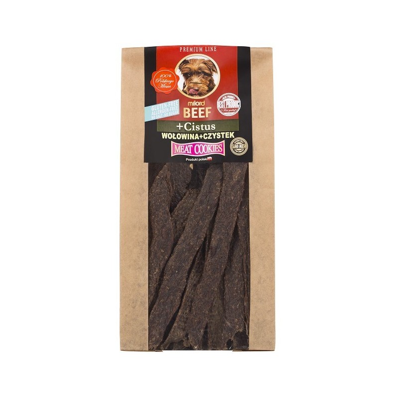 MILORD Meat Cookies - Suszone mięsne ciastka - Wołowina z Czystkiem 80g