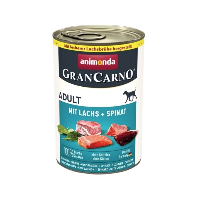 ANIMONDA PIES GranCarno Adult Łosoś ze szpinakiem 400g