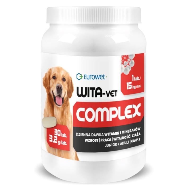 EUROWET Wita-Vet 3,2g - Junior/Adult 30 tabl.
