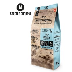WIEJSKA ZAGRODA PIES Ryby Morskie - rozmiar chrupek M 20 kg