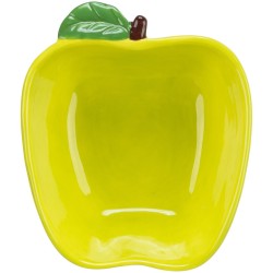 TRIXIE Miska dla gryzoni ceramiczna w kształcie jabłka 180 ml / 12 x 11 cm - żółty