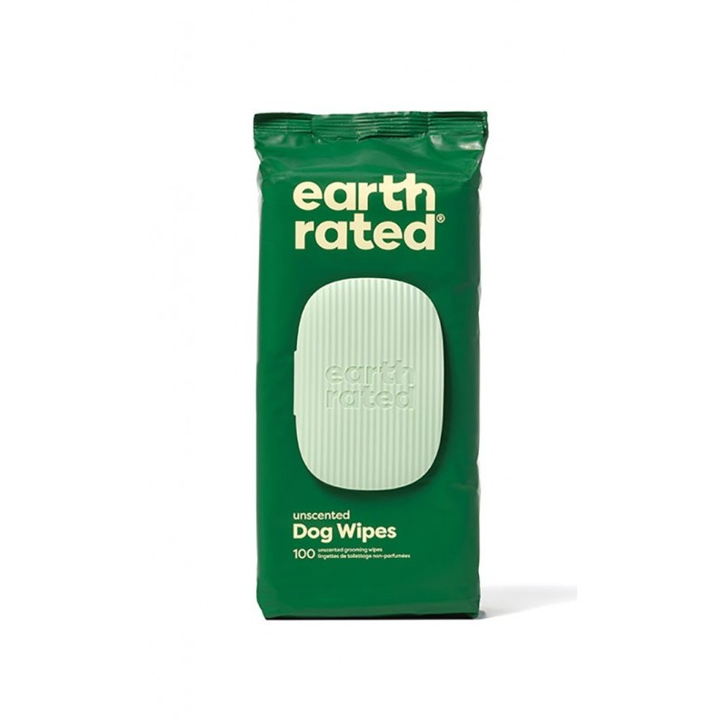 EARTH RATED Dog Wipes 100 szt. - bezzapachowe chusteczki kompostowalne