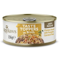 APPLAWS Dog Taste Toppers in Broth - Pierś z kurczaka z Dynią, Marchewką i Groszkiem 156g