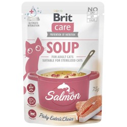 BRIT CARE Cat Soup with Salmon - z łososiem 75g