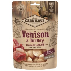 CARNILOVE Raw Freeze-dried snacks Venison and Turkey 60g
