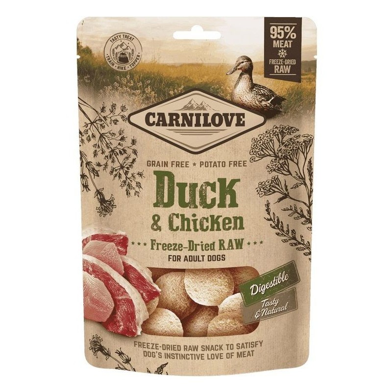 CARNILOVE Raw Freeze-dried snacks Duck and Chicken 60g