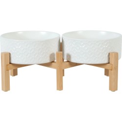 ZOLUX KERAMO DUO Miska ceramiczna - biały 2x 700 ml