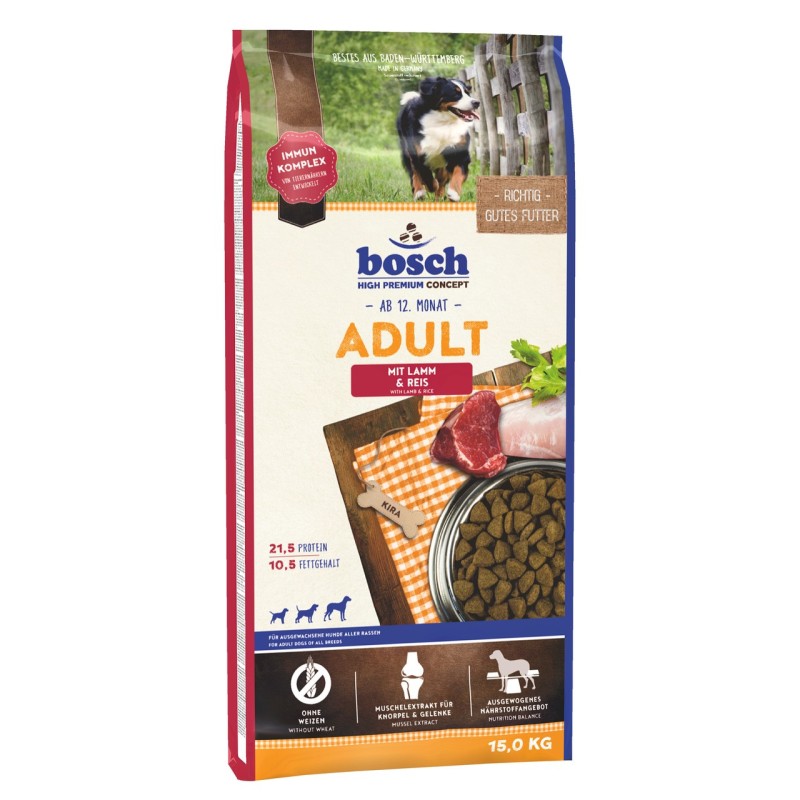 BOSCH Adult Lamb and Rice 15kg PROMO Uszkodzenie